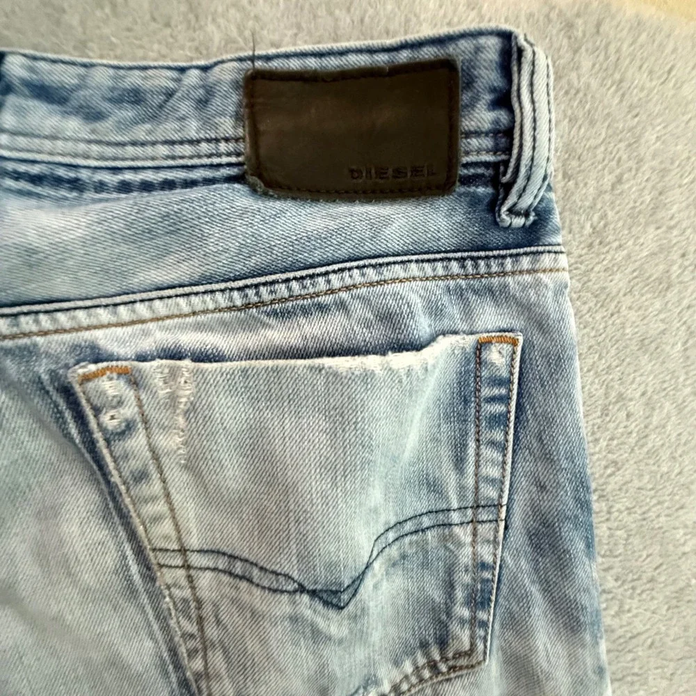 Diesel Viker Blue Eyecons 2010/2 Edition Mens Jeans 32x34 Light Wash Made Italy